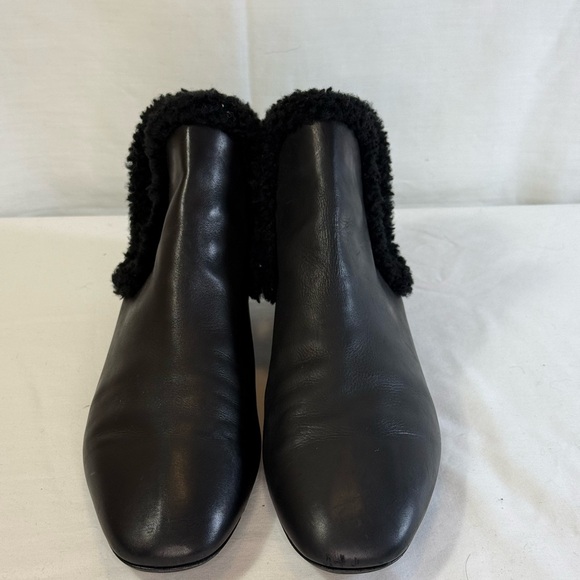 The Row Black Eros Shearling lined booties - Picture 2 of 7